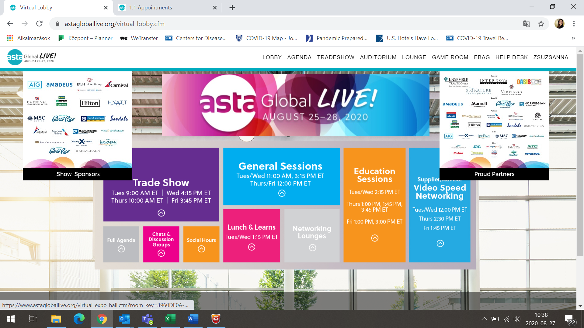 ASTA Global Live! augusztus 25-28. virtuális konferencia